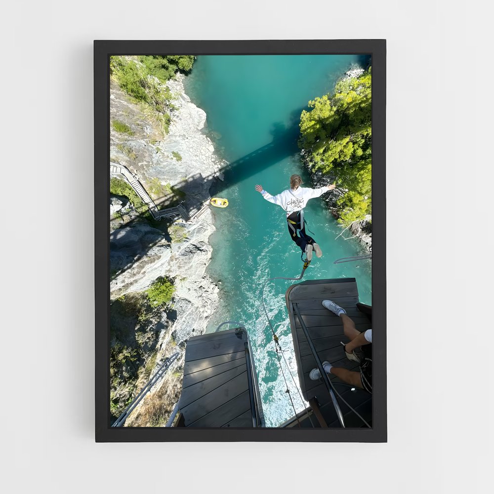 Poster Saut de l'Aigle – affiche Saut à l’élastique (vue 2)